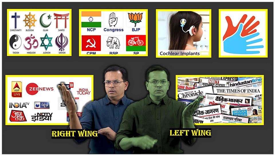 What is a left-wing and right-wing person?